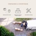 Badezimmer-Set >Scout< in Weiß/Weiß hochglanz - 164x191x34cm (BxHxT)