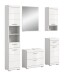 Badezimmer-Set >Scout< in Weiß/Weiß hochglanz - 164x191x37cm (BxHxT)