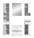 Badezimmer-Set >Scout< in Weiß/Weiß hochglanz - 164x191x37cm (BxHxT)