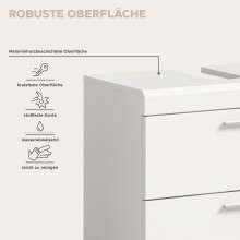 Badezimmer-Set >Scout< in Weiß/Weiß hochglanz - 112x191x34cm (BxHxT)