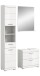 Badezimmer-Set >Scout< in Weiß/Weiß hochglanz - 112x191x34cm (BxHxT)