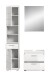 Badezimmer-Set >Scout< in Weiß/Weiß hochglanz - 112x191x34cm (BxHxT)