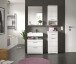 Badezimmer-Set >Scout< in Weiß/Weiß hochglanz - 112x191x34cm (BxHxT)