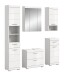 Badezimmer-Set >Scout< in Weiß/Weiß hochglanz - 164x191x34cm (BxHxT)