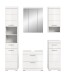 Badezimmer-Set >Scout< in Weiß/Weiß hochglanz - 164x191x34cm (BxHxT)