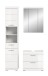 Badezimmer-Set >Scout< in Weiß/Weiß hochglanz - 112x191x34cm (BxHxT)