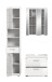 Badezimmer-Set >Scout< in Weiß/Weiß hochglanz - 112x191x34cm (BxHxT)