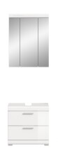 Badezimmer-Set >Scout< in Weiß/Weiß hochglanz - 60x191x34cm (BxHxT)
