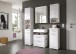 Badezimmer-Set >Scout< in Weiß/Weiß hochglanz - 60x191x34cm (BxHxT)
