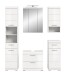 Badezimmer-Set >Scout< in Weiß/Weiß hochglanz - 164x191x34cm (BxHxT)