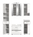 Badezimmer-Set >Scout< in Weiß/Weiß hochglanz - 164x191x34cm (BxHxT)