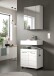 Badezimmer-Set >Scout< in Weiß/Weiß hochglanz - 60x191x34cm (BxHxT)