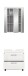 Badezimmer-Set >Scout< in Weiß/Weiß hochglanz - 60x191x34cm (BxHxT)
