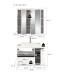Badezimmer-Set >Scout< in Weiß/Weiß hochglanz - 80x191x50cm (BxHxT)