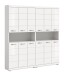 Badezimmer-Set >Scout< in Weiß/Weiß hochglanz - 180x191x31cm (BxHxT)