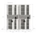 Badezimmer-Set >Scout< in Weiß/Weiß hochglanz - 180x191x31cm (BxHxT)