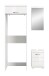 Badezimmer-Set >Scout< in Weiß/Weiß hochglanz - 121x200x68cm (BxHxT)