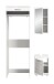 Badezimmer-Set >Scout< in Weiß/Weiß hochglanz - 121x200x68cm (BxHxT)
