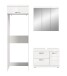 Badezimmer-Set >Scout< in Weiß/Weiß hochglanz - 161x200x68cm (BxHxT)