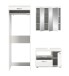 Badezimmer-Set >Scout< in Weiß/Weiß hochglanz - 161x200x68cm (BxHxT)