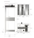 Badezimmer-Set >Scout< in Weiß/Weiß hochglanz - 161x200x68cm (BxHxT)