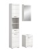 Badezimmer-Set >Scout< in Weiß/Weiß hochglanz - 92x191x34cm (BxHxT)