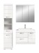 Badezimmer-Set >Scout< in Weiß/Weiß hochglanz - 132x191x34cm (BxHxT)
