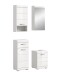 Badezimmer-Set >Scout< in Weiß/Weiß hochglanz - 92x191x34cm (BxHxT)