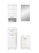 Badezimmer-Set >Scout< in Weiß/Weiß hochglanz - 92x191x34cm (BxHxT)