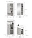Badezimmer-Set >Scout< in Weiß/Weiß hochglanz - 92x191x34cm (BxHxT)