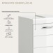Badezimmer-Set >Scout< in Weiß/Weiß hochglanz - 92x191x34cm (BxHxT)