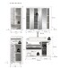 Badezimmer-Set >Scout< in Weiß/Weiß hochglanz - 132x191x50cm (BxHxT)