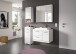 Badezimmer-Set >Scout< in Weiß/Weiß hochglanz - 132x191x50cm (BxHxT)