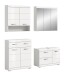 Badezimmer-Set >Scout< in Weiß/Weiß hochglanz - 169x191x34cm (BxHxT)