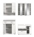Badezimmer-Set >Scout< in Weiß/Weiß hochglanz - 169x191x34cm (BxHxT)