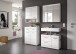 Badezimmer-Set >Scout< in Weiß/Weiß hochglanz - 169x191x34cm (BxHxT)