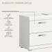 Badezimmer-Set >Scout< in Weiß/Weiß hochglanz - 169x191x34cm (BxHxT)