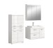 Badezimmer-Set >Scout< in Weiß/Weiß hochglanz - 169x191x50cm (BxHxT)