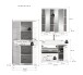 Badezimmer-Set >Scout< in Weiß/Weiß hochglanz - 169x191x50cm (BxHxT)