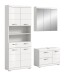 Badezimmer-Set >Scout< in Weiß/Weiß hochglanz - 169x191x34cm (BxHxT)