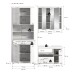 Badezimmer-Set >Scout< in Weiß/Weiß hochglanz - 169x191x34cm (BxHxT)