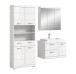 Badezimmer-Set >Scout< in Weiß/Weiß hochglanz - 169x191x50cm (BxHxT)
