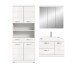Badezimmer-Set >Scout< in Weiß/Weiß hochglanz - 169x191x50cm (BxHxT)