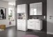Badezimmer-Set >Scout< in Weiß/Weiß hochglanz - 169x191x50cm (BxHxT)