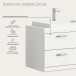 Badezimmer-Set >Scout< in Weiß/Weiß hochglanz - 169x191x50cm (BxHxT)