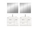 Badezimmer-Set >Scout< in Weiß/Weiß hochglanz - 175x191x50cm (BxHxT)