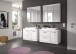 Badezimmer-Set >Scout< in Weiß/Weiß hochglanz - 175x191x50cm (BxHxT)