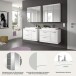 Badezimmer-Set >Scout< in Weiß/Weiß hochglanz - 175x191x50cm (BxHxT)