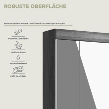 Badezimmerspiegelschrank >Scout< in Rauchsilber/Spiegelglas - 60x79x18cm (BxHxT)