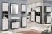 Badezimmerspiegelschrank >Scout< in Rauchsilber/Spiegelglas - 60x79x18cm (BxHxT)
